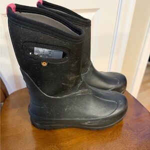 Bogs Black Youth Waterproof Boots Size Youth 5